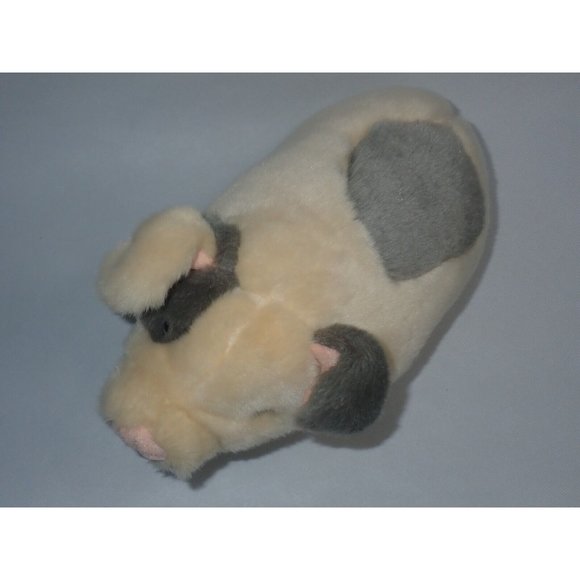 Toys R Us Pig Plush Stuffed Animal Peach Pink Grey Spots Piglet Realistic‎ 12" - Picture 2 of 6